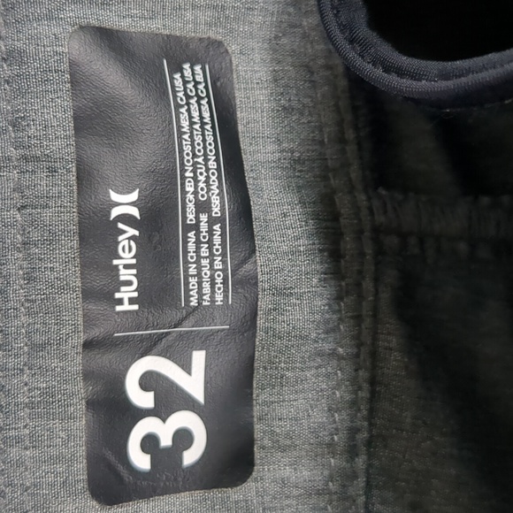 Hurley Men's Long Board Shorts Gray Size 32 Excellent Condition - Picture 8 of 10